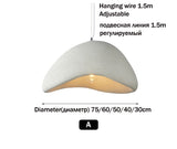 Nordic Wabi Sabi Pendant Lamps Dining Room Lighting Modern Living Room Bedroom LED Ceiling Chandelier Loft Lustre Hanging Lights