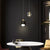 Nordic Luxury Crystal LED Chandelier Double Head Long Line Hanging Lamp For Home Decors Restaurant Bar Bedroom Pendant Lights