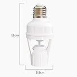 E27 LED Bulb Motion Sensor Switch Lamp Holder PIR Smart Light Switch Human Body Infrared Lamp Socket Motion Detector Lamp Base