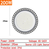 UFO LED High Bay Light (100W/150W/200W/300W) - Super Bright Commercial Industrial Overhead Lighting for Warehouse, Garage & Market