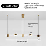Nordic Modern Creative Chandelier - Adjustable LED Ceiling Light for Dining Room