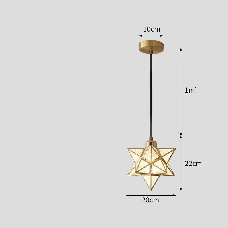 Nordic Light Luxury Simple Corridor Lamp Creative Porch Balcony Home Bedroom Net Red Star Diamond Corridor Ceiling Lamp