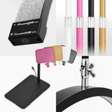 2027 New Free Logo L80 LED Lash Light Half-Moon Beauty Floor Lamp for Eyelash Extensions Hidden Cable Touch Salon Nail Tattoo