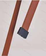 DIY Long Leather Textile Belt Flexible Dimmable LED 2026 Pendant Light Chandelier Lighting Hanging Lamp For Dinning Room