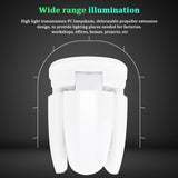 Fan Blade Shape Foldable Led Bulb Four Leaf Ceiling Lights Garage Decoration Fan Shape Led Bulb E27 For Workshop Warehouse Mini