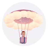 Princess Room Girl Bedroom Ceiling Lights Pink Girl Cloud Light LED Romantic Warm Baby Room Children's Room Ceiling Lamps