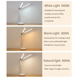 LED Desk Lamp 3 Levels Dimmable Touch Night Light USB Rechargeable Eye Protection Foldable Table Lamp For Bedroom Bedside Reading