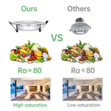 6/12PCS Led Downlight Recessed Ceiling Lamp 5W 9W 12W 15W Three-Color Dimmable/Cold white/Warm white 110V/220V Led Spotlight