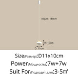 2026 New Bedside Led Pendant Lights Simple Bedroom Aisle Porch Cloakroom Small Chandelier Modern Home Indoor Decor Lighting Lamp