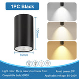 LED Downlight GU10 Replaceable Bulb 110V/220V Ceiling Lamp Surface Mounted Interior Bedroom Living Room Shop Home Led Spotlights