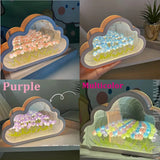 DIY Tulip Flowers LED Night Light - Colorful Cloud Shape Atmosphere Lamp