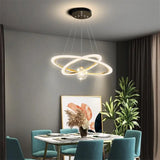 2025 New Pendant Light Lusters For Living Room Chandelier Modern Creative Circle Ring Bedroom Lamps Restaurant Ceiling Luminaire