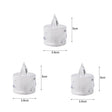 Flameless LED Candle Wishing Tea Light Warm White Lights Candles for Birthday Party Wedding Halloween Festival Home Decoration