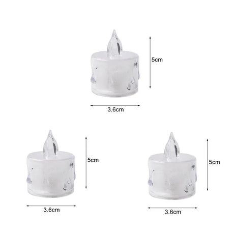 Flameless LED Candle Wishing Tea Light Warm White Lights Candles for Birthday Party Wedding Halloween Festival Home Decoration