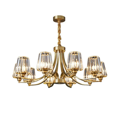 Modern Nordic Retro Luxurious Gold LED Pendant Chandelier Living Room Bedroom Home Decor Hanging Lights Lighting Fixtures Luster's