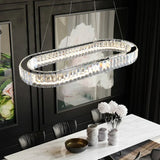 2024 Led Luxury Crystal Ceiling Pendant Lamp Living Room Bedroom Hanging Chandelier Bar Dining Table Light for Room Decor Lustre