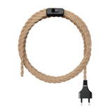 Power Cord Pendant Light Twist Hemp Rope Cables E26 E27 Lamp Holder EU Plug with Switch Wire Edison Bulb Socket Cord Cable