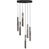 Luxury K9 Crystal LED Pendant Light - Customizable Duplex Staircase Hanging Chandelier Lamp for Living Room, Bedroom, Hotel & Shop