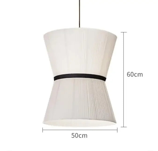 Wabi-sabi Style Pendant Lights Modern Fabric Pendant lamp for Restaurant Cafe Dining Room Minimalism Cloth Art Chandelier