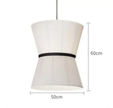 Wabi-sabi Style Pendant Lights Modern Fabric Pendant lamp for Restaurant Cafe Dining Room Minimalism Cloth Art Chandelier