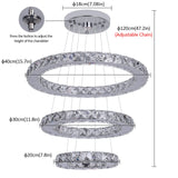 French Luxury Crystal Chandelier - Modern LED Ceiling Light for Living Room