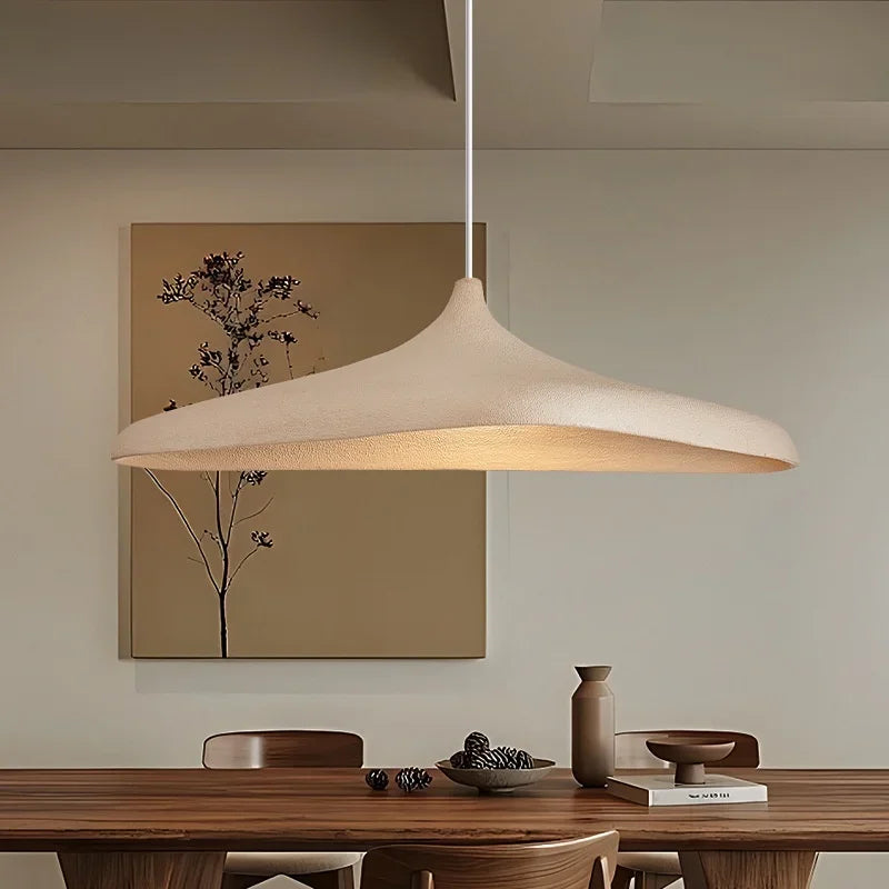 Japanese Wabi-Sabi LED Pendant Light - Organic E27 Ceiling Chandelier