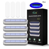 Solar Deck Lights IP68 Waterproof Outdoor LED - Wireless Stick-On Step & Dock Light