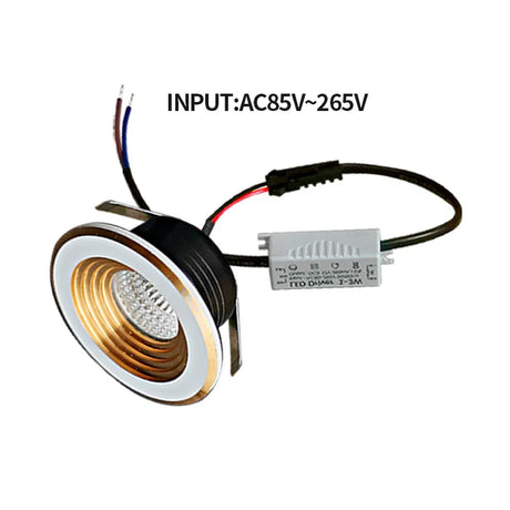 Recessed mini Spotlight 3w LED indoor ceiling light 110v 220 volt Deep anti-glare small downlight  with driver set