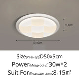 2025 Modern Led Living Room Ceiling Lamps Simple Cream Style Ceiling Lights Atmospheric Home Indoor Lighting Whole House Fixture
