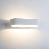 Modern Aluminum Indoor LED Wall Lamp (Black/White Finish) - Minimalist Accent Sconce Light Fixture for Bedroom Bedside, Hallway & Aisle Lighting