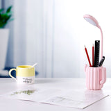 Student lamp Cactus pen holder desk lamp reading eye protection storage table lamp LED charging table lamp gift