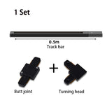 LED Track Light System & Rail Kit - Modern Ceiling Floodlight Spot Lighting Fixture for Living Room, Bedroom, Office & Clothing Store