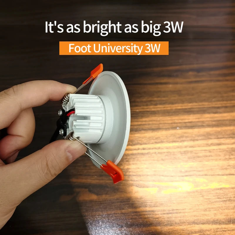 Recessed mini Spotlight 1w 3w LED ceiling light 110 volt 220V indoor embedded small downlight with driver set