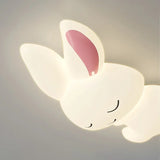 Modern Cute Children's Room Ceiling Lights LED White Rabbit Light Simple Cartoon Princess Room Little Girl Bedroom Decor Ceiling