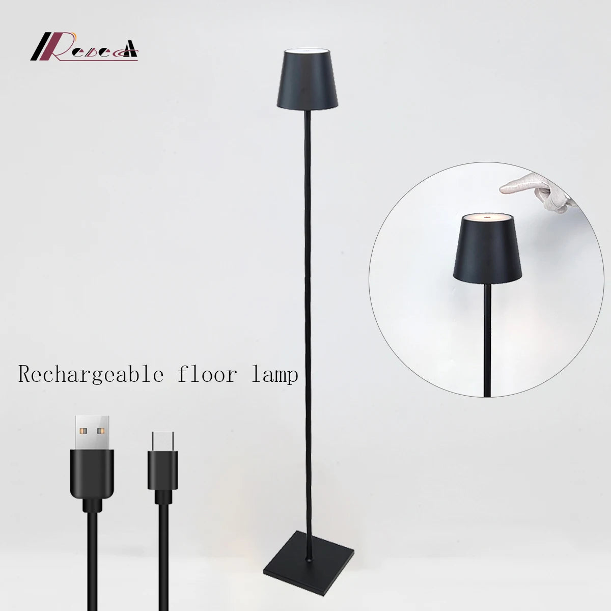 2025 annual minimalist version of the wireless floor lamp can be infinitely touch dimming suitable for living room cafe