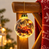 Glowing Christmas Snow Globe Christmas Decorations 2026 Xmas Tree Santa Christmas Bell Christmas Accessories Navidad Gifts