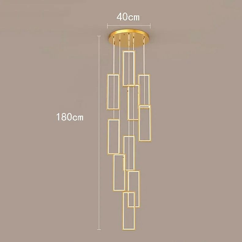 Nordic home decoration, stair chandelier, living room and dining room Pendant lights, ceiling light, indoor lighting