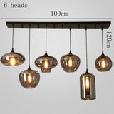 Modern LED Glass Ball Pendant Lamp for Living Room Bedroom Dining Kitchen - Indoor Hanging Chandelier Home Decor Light