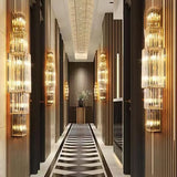 Luxury Crystal LED Wall Lamp - Sconce Light Fixture for Villa, Club, Banquet Hall, Living Room Background & Corridor
