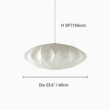 Wabi-sabi Silk LED Pendant Lamp Denmark Designer Hanging Light Living Room Hotel Restaurant Factory Direct High-End Home Decor