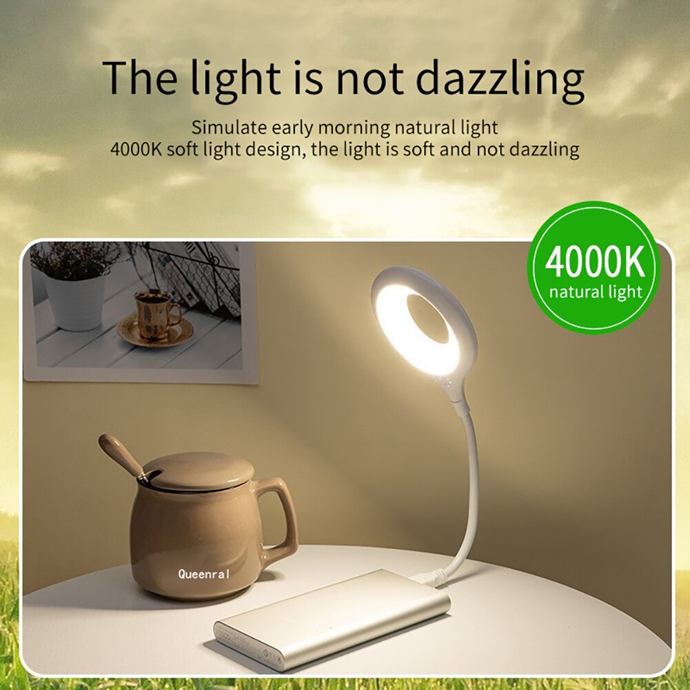 Plug and Play LED Desk Lamp Home Decorative Night Light Desktop Light for Bedroom Reading Light Eye-Protect Night Light