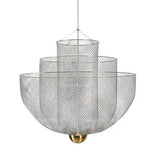 Modern New Indoor Decorative Simple Birdcage Chandelier Mesh Metal Design Living Room Dining Room Light Lobby Mesh Chandeliers