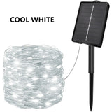 Solar String Lights with 8 Modes & Timer - IP65 Waterproof Outdoor Fairy Lights for Garden & Christmas Tree Decor