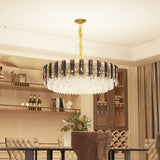 Modern K9 Crystal Chandelier Round Ceiling Fixtures Pendant Lights Living Room Bedroom