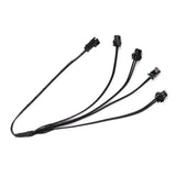2/3/4/5-Way EL Wire Splitter Connector Cable - Multi-Channel Power Distribution Splitting Wire Lead for Neon Wire & LED Lighting Accessories