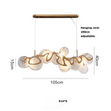 Modern Internet Celebrity Living Room Art Pendant Light Luxury Minimalist Glass Lamp Bedroom Dining Room Long Pendant Light