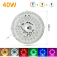 220V 40W Smart Ceiling Lamp Module RGB Dimming Work with Alexa Google Tuya Smart WiFi Control DIY Ceiling Light for Room Decor