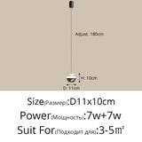 2026 New Bedside Led Pendant Lights Simple Bedroom Aisle Porch Cloakroom Small Chandelier Modern Home Indoor Decor Lighting Lamp