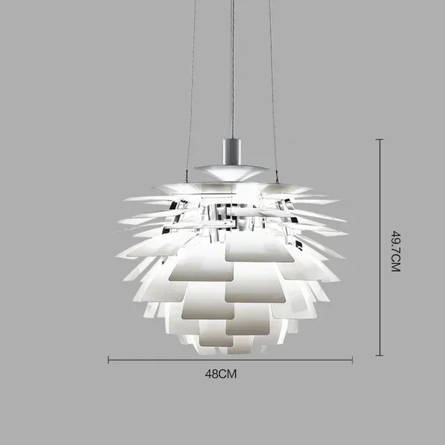 Nordic Designer Postmodern Simple Chiba Chandeliers Living Room Dining Room Creative Aluminum Pendant Light Home Decoration LED