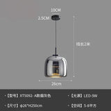 Zhongshan glass lighting fixtures Nordic modern minimalist  bar counter restaurant chandelier living room art designer iron